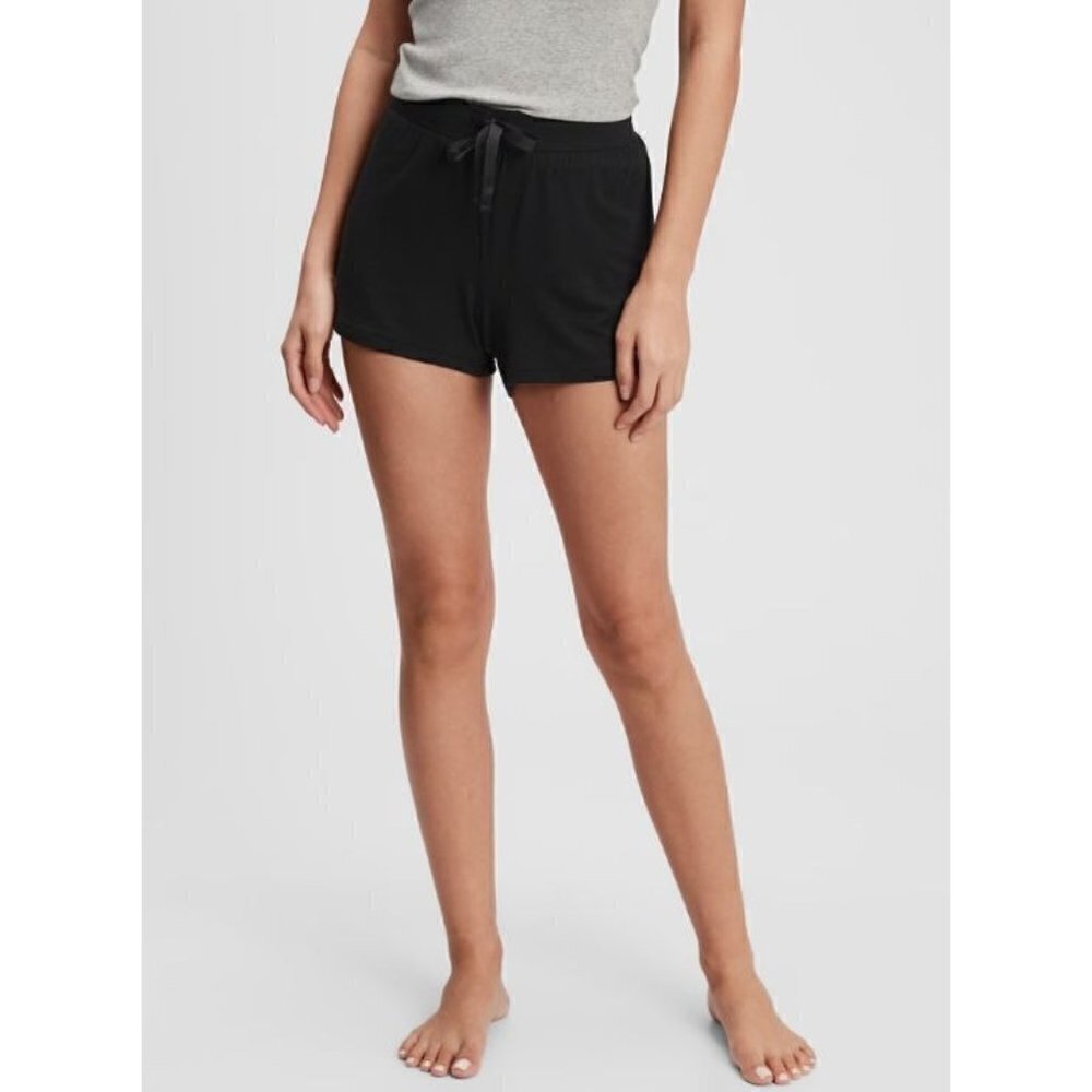 Gap Love Black Sleep High Rise Lounge Shorts M